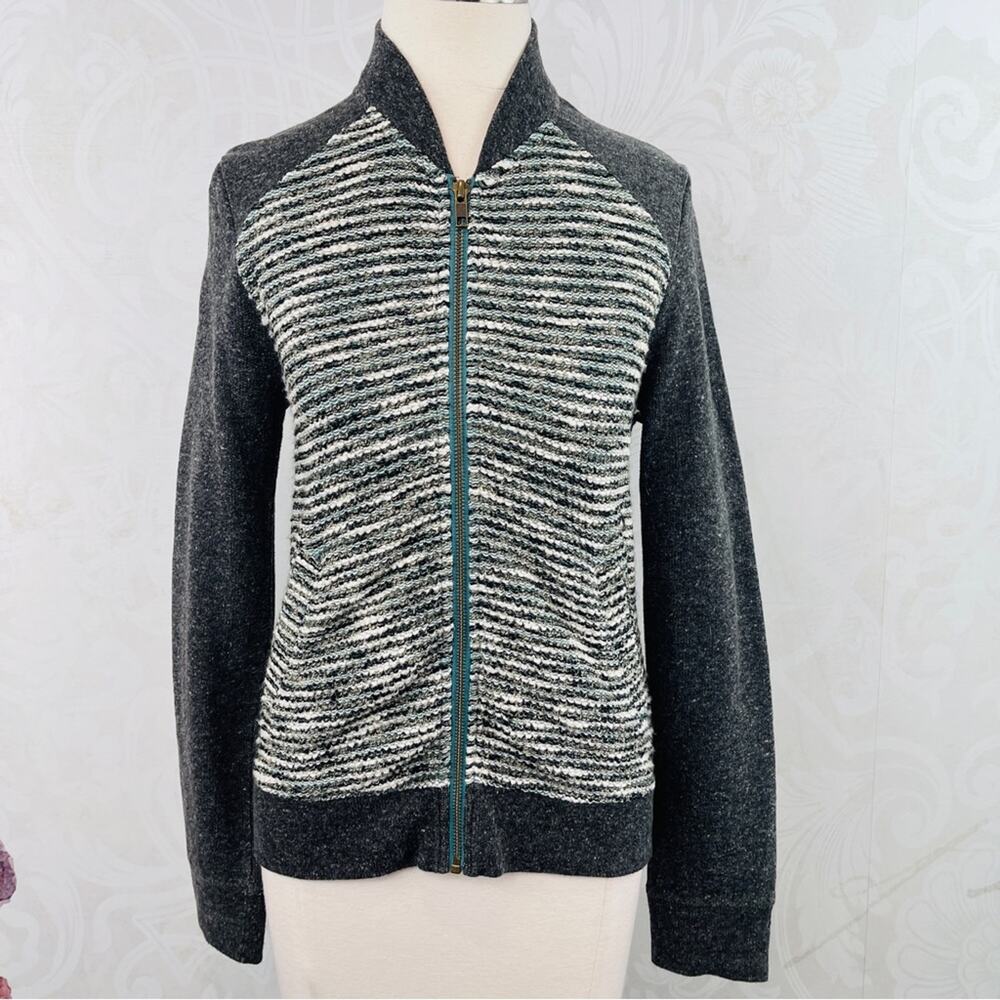Lucky Brand Zip Front Wovenn Jacket Size Small